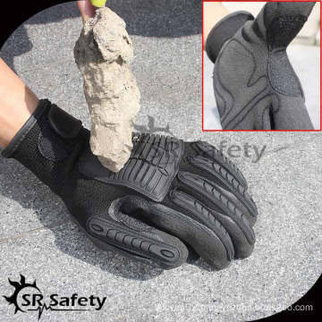 SRSAFETY 13G knitted liner nitrile coated cut working gloves high impact gloves